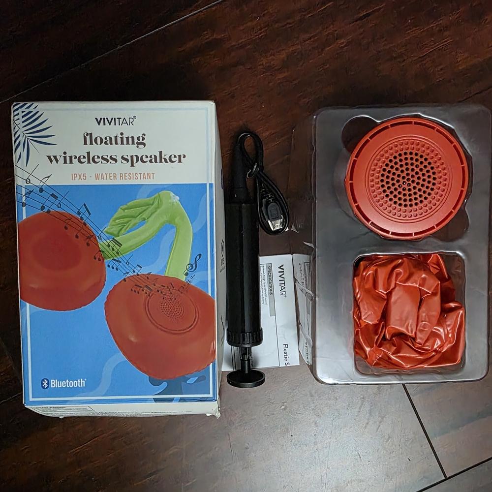 Vivitar Orange Floating Wireless Bluetooth Speaker